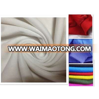 100% polyester 2x2 rib knit fabric