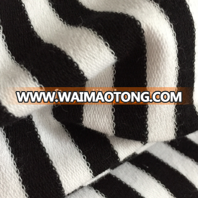 100% cotton striped terry cloth fabric