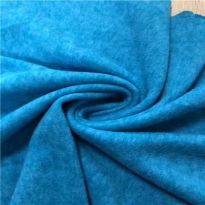 Cation and polyester knitted cation terry fleece fabric